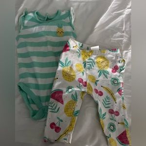 Gymboree pineapple outfit 3-6 months